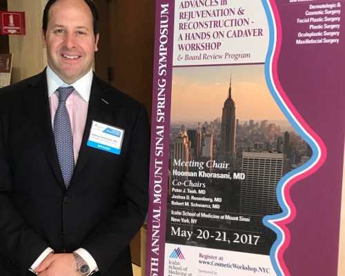 Dr. Zuckerman was an invited to Mount Sinai's Advanced in Rejuvenation & Reconstruction Symposium and gave a lecture on facelift surgical techniques.